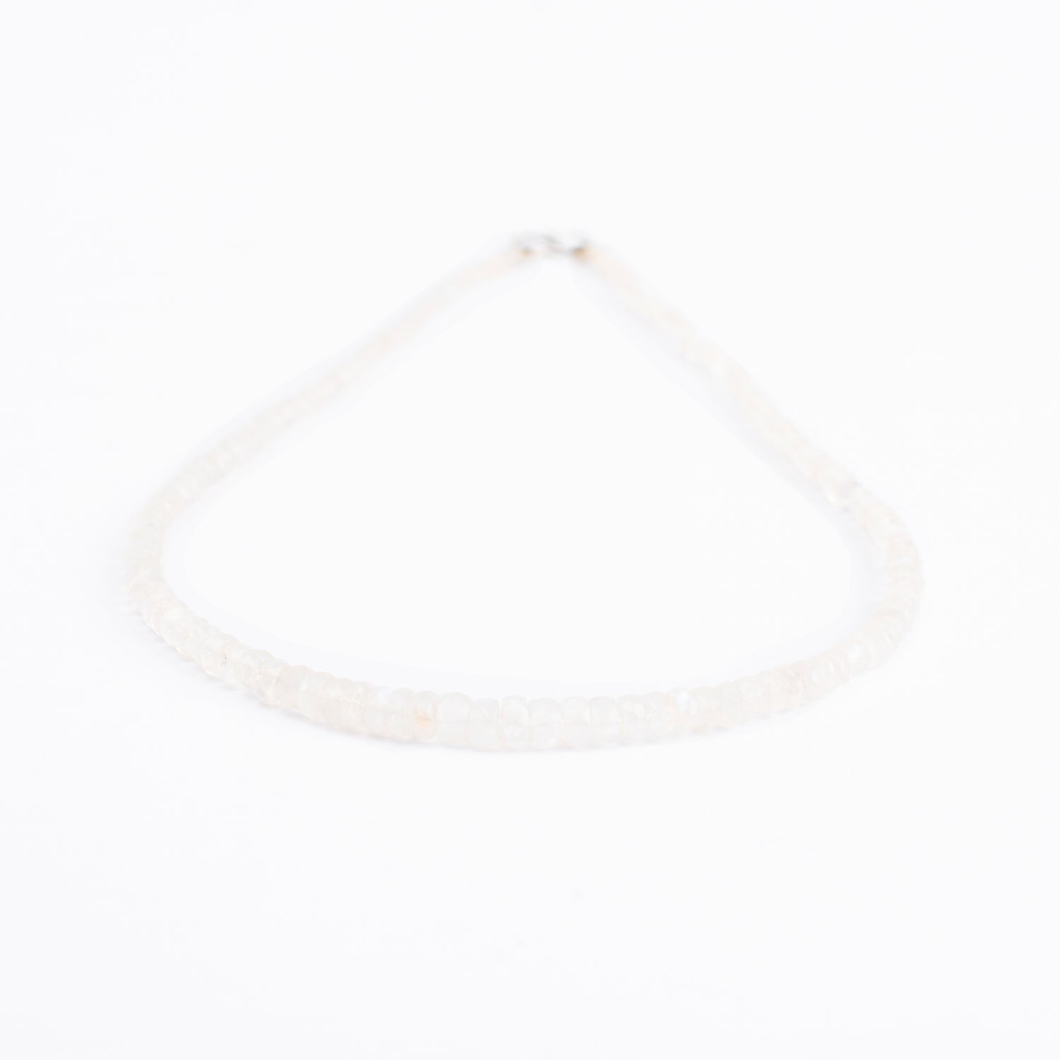 Moonstone Oval Beads Necklace 2mm