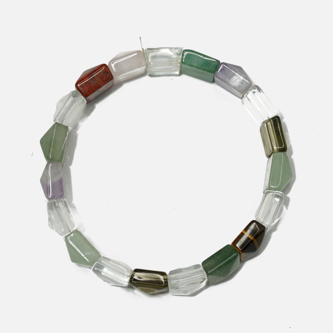 Multi Quartz Bracelet: Energy & Balance - Hexagon Shaped