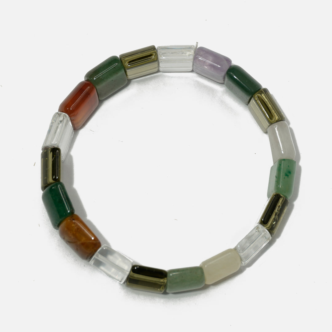 Multi Quartz  Bracelet: Stability & Versatility - Square Shaped