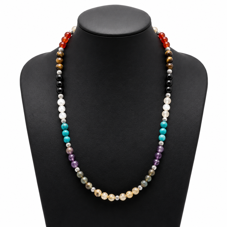 Multi Crystal Daily Wear Necklace