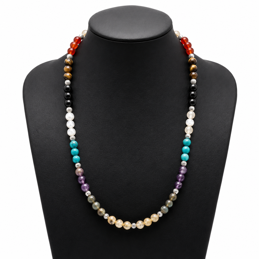 Multi Crystal Daily Wear Necklace