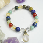 Load image into Gallery viewer, Multistone with Drop Shaped Bead Bracelet: Symphony of Colors and Energies
