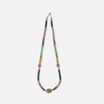 Load image into Gallery viewer, Multistone Necklace - Ruby with Yellow Sapphire Bead
