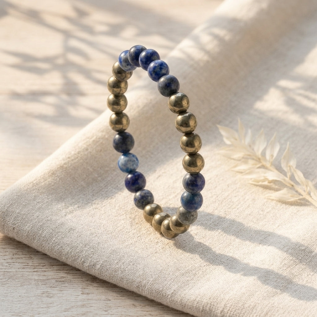 Lapis Lazuli and Golden Pyrite