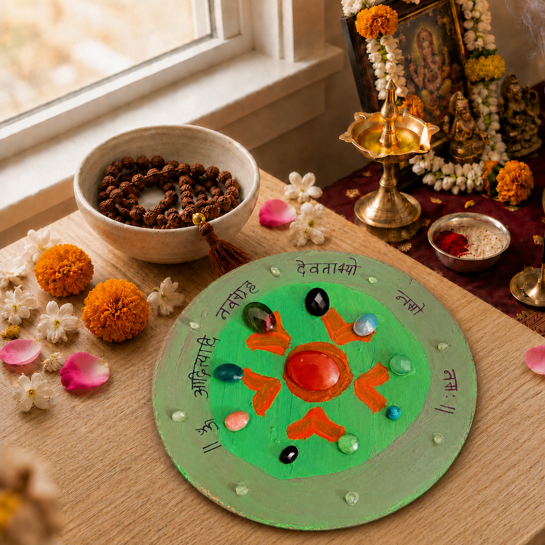 Navagraha Crystals Grid: Sacred Flame