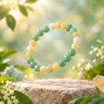 Load image into Gallery viewer, Green and yellow aventurine bracelet