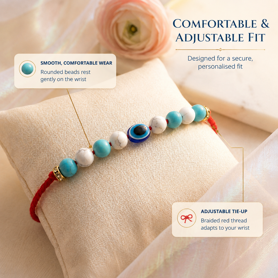 Nazar Protection Crystal Rakhi
