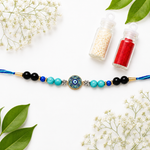 Load image into Gallery viewer, Nazar Pushp Crystal Rakhi