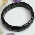 Black Obsidian Bracelet: Removes Negativity - Square Beads