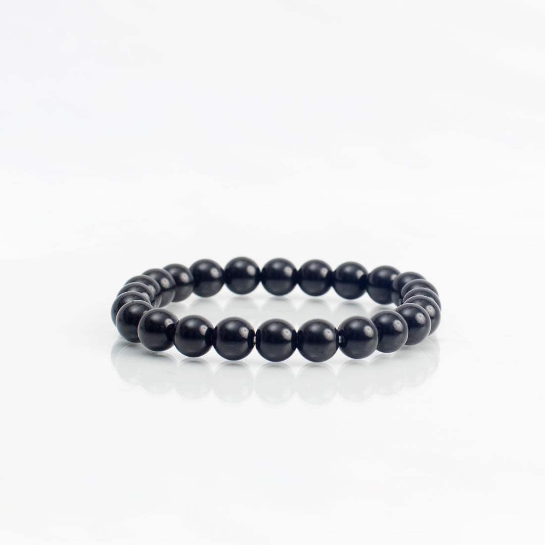 Onyx Black Round Beads Bracelet