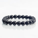 Load image into Gallery viewer, Black Onyx Bracelet: Concentration - Round Beads 8mm
