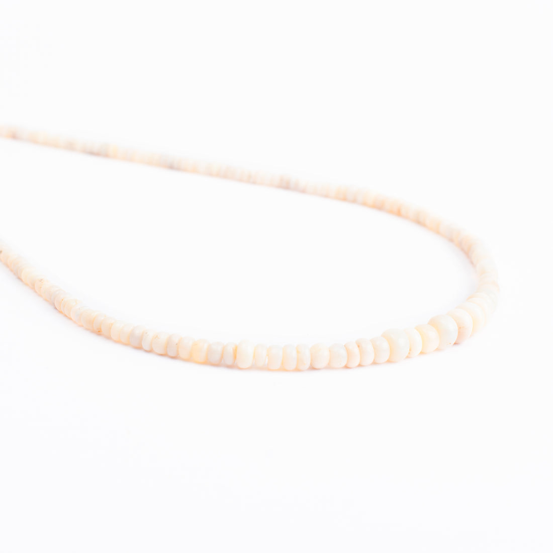 Opal Oval Beads Necklace 2mm