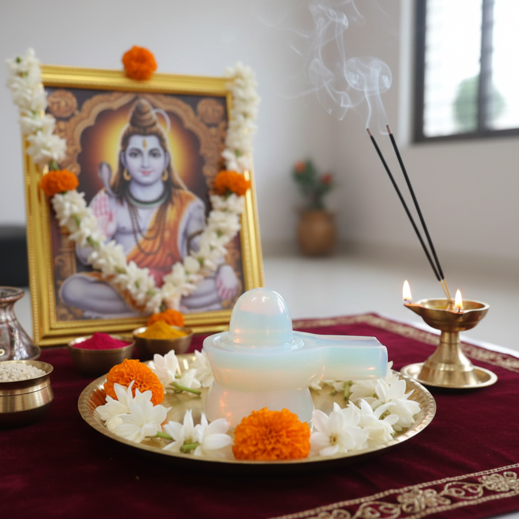 Opalite Jaldhara Shivalingam : 101-150 gms