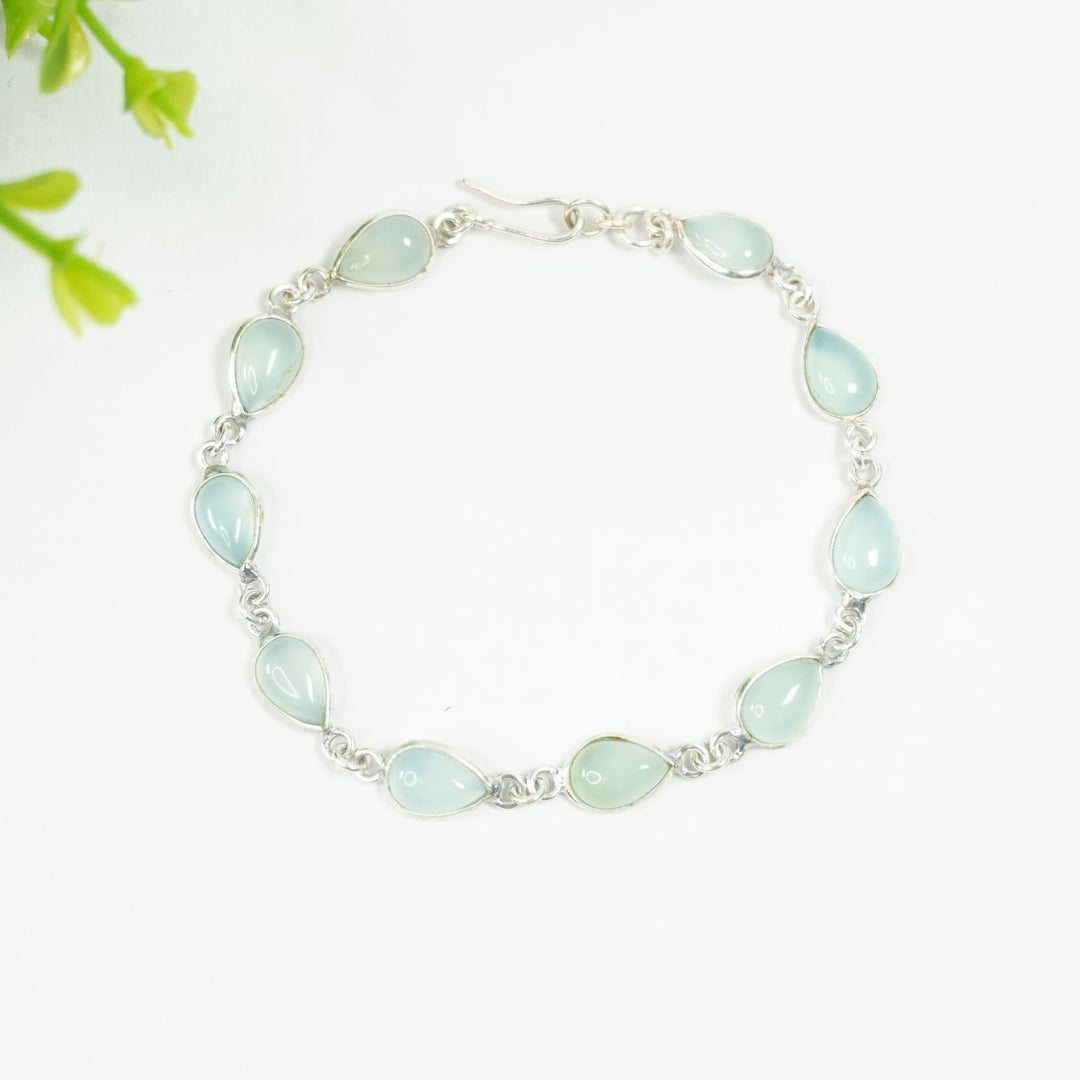 Opalite Silver Bracelet