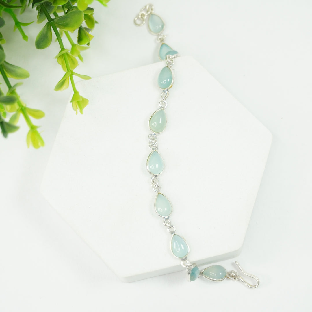 Opalite Silver Bracelet