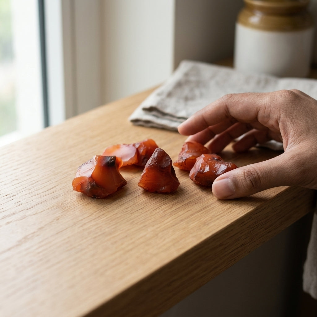 Orange Carnelian Natural Stones 