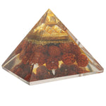 Load image into Gallery viewer, Orgonite Rudraksh Pyramid: Nine Pyramids
