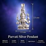 Load image into Gallery viewer, Parvati Silver Pendant