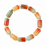 Load image into Gallery viewer, Peacock Agate Bracelet