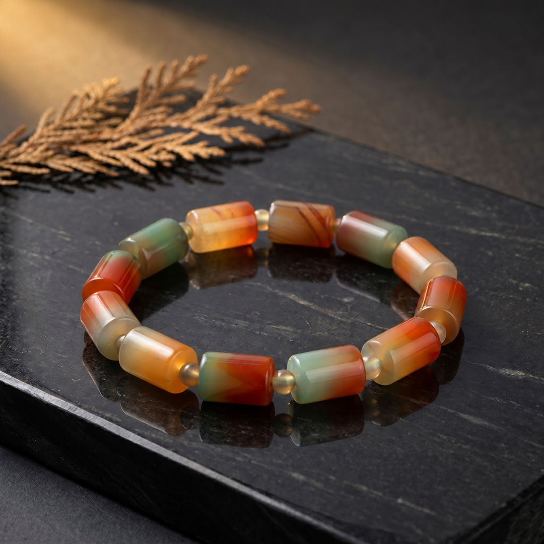 Peacock Agate Bracelet