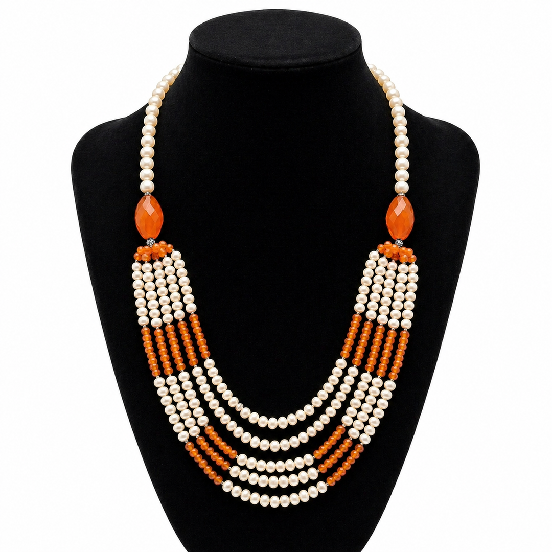 Pearls_Carnelian_Necklace