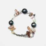 Load image into Gallery viewer, Pink Agate Bracelet: Star Charm
