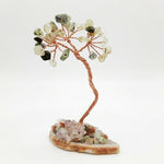 Load image into Gallery viewer, Prehnite Crystal Tree with flat Agate Base