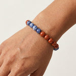 Load image into Gallery viewer, Red jasper and sodalite