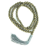 Load image into Gallery viewer, Pyrite Japamala: Round Cut Beads 8mm
