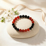 Load image into Gallery viewer, red Carnelian and Black tourmaline