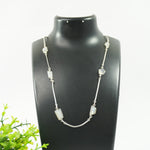 Load image into Gallery viewer, Rainbow Moonstone Silver Necklace
