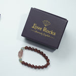 Load image into Gallery viewer, Red Agate &amp; Strawberry Quartz Pixiu Bracelet : Specialty design attracts luck, wealth &amp; love.
