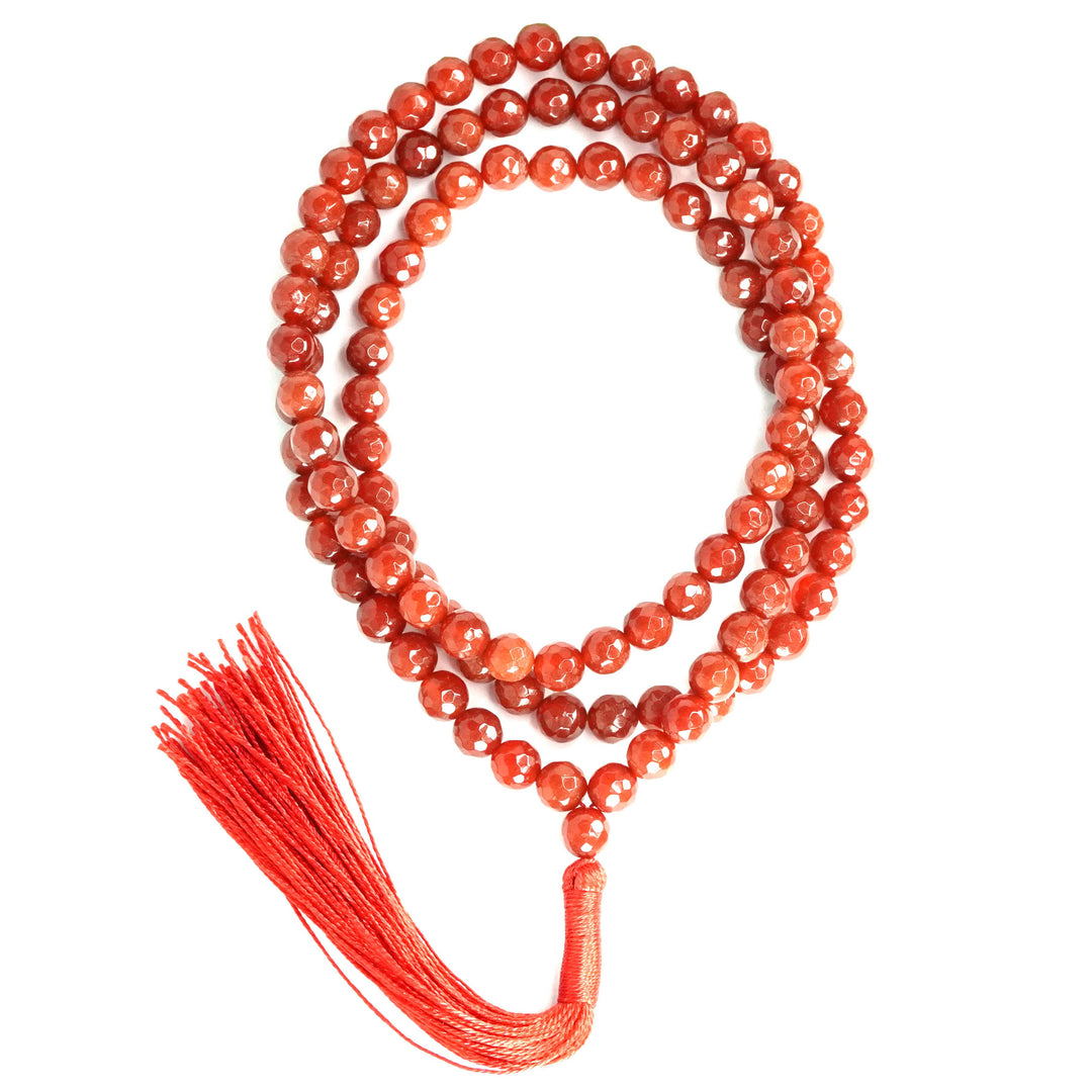 Red Carnelian Japamala: Creativity