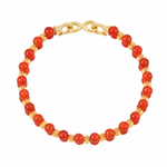Load image into Gallery viewer, Red Carnelian Bracelet: Quad Pattern