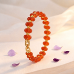 Load image into Gallery viewer, Red Carnelian Bracelet: Quad Pattern