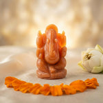 Load image into Gallery viewer, Red Jade Ganesha Idol 