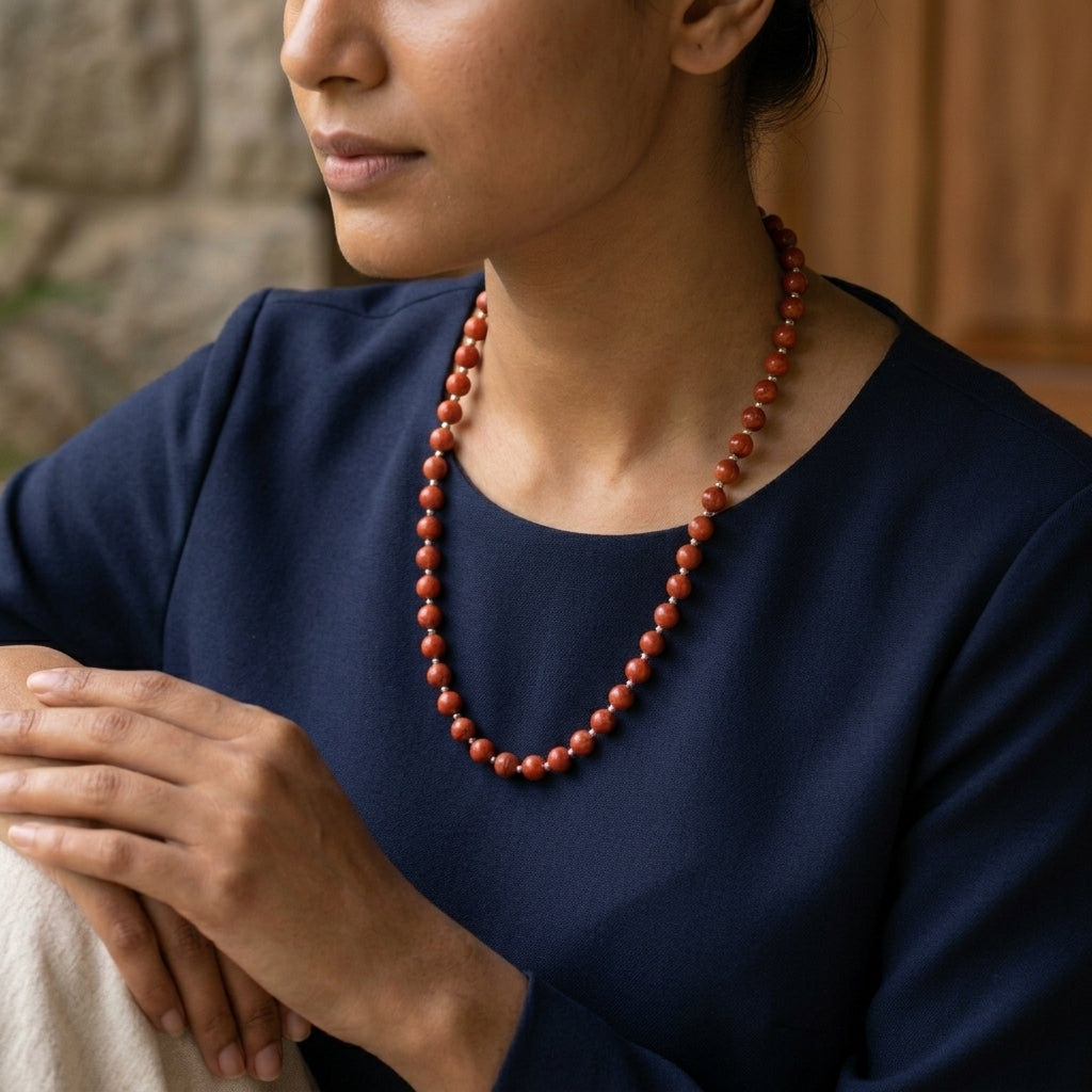 Red Jasper Office wear necklace