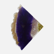 Regal Purple and Gold Triangular Crystal Holders - Love Rocks