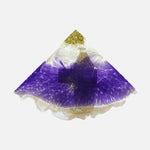 Load image into Gallery viewer, Regal Purple &amp; Gold Triangular Crystal Holders
