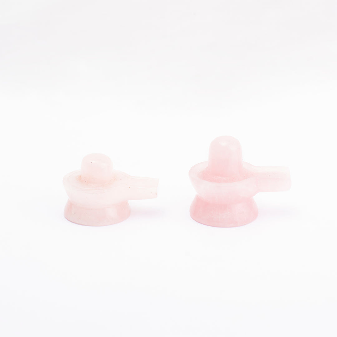 Rose Quartz Jaldhara Shivalingam | 1-50gms