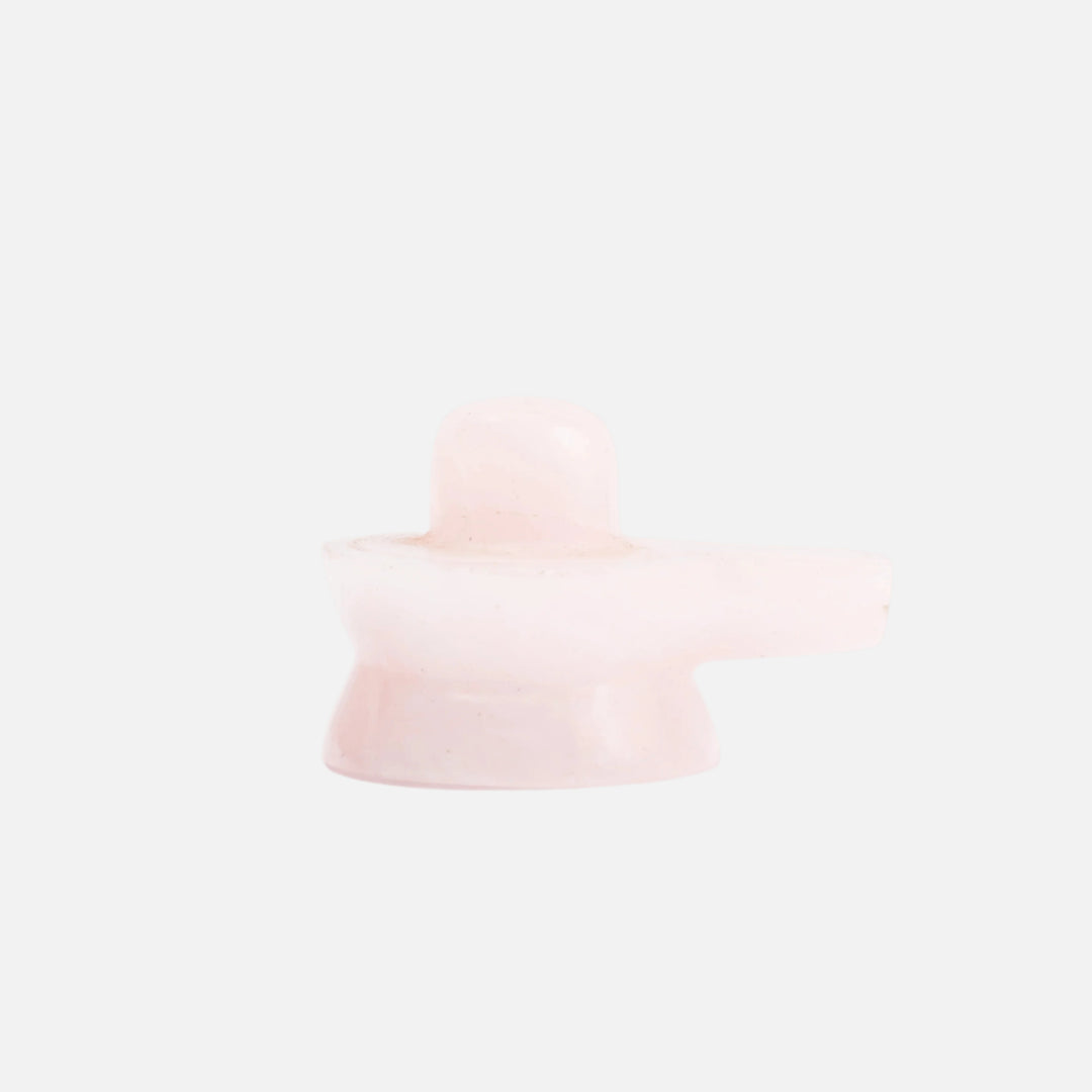 Rose Quartz Jaldhara Shivalingam | 1-50gms