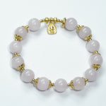 Load image into Gallery viewer, Rose Quartz &amp; Buddha Bracelet: Love &amp; Protection
