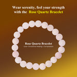 Load image into Gallery viewer, Rose Quartz Bracelet: Self Love
