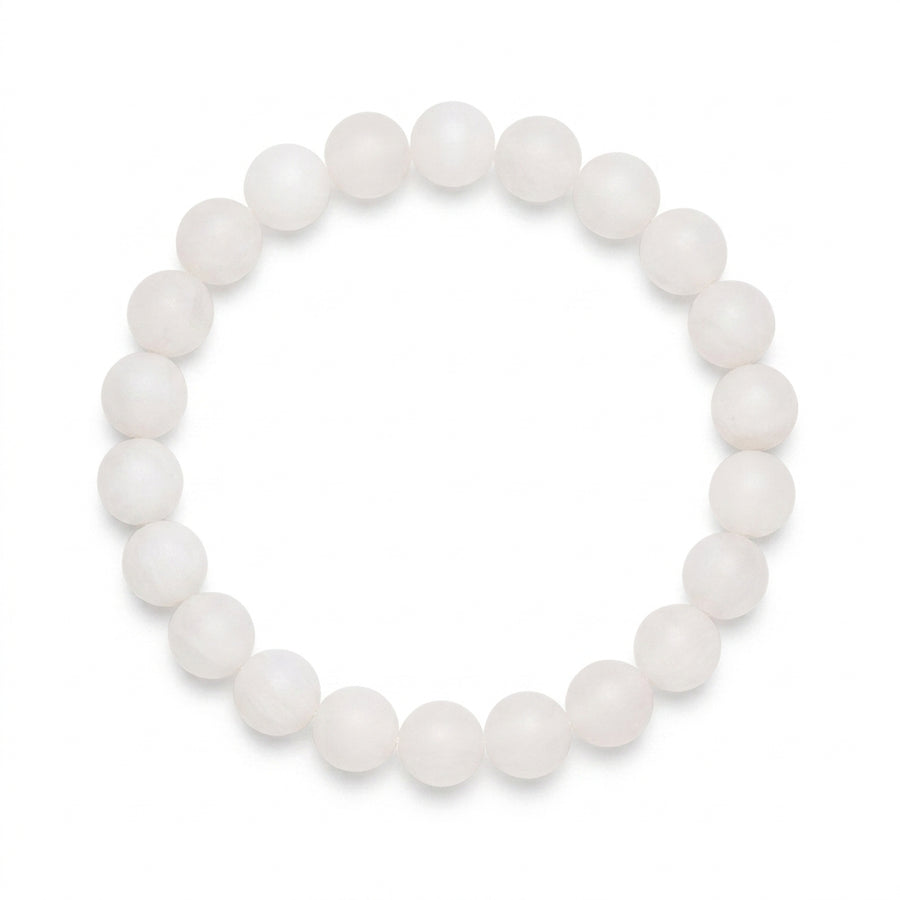 Rose Quartz Bracelet: Round Beads 8mm