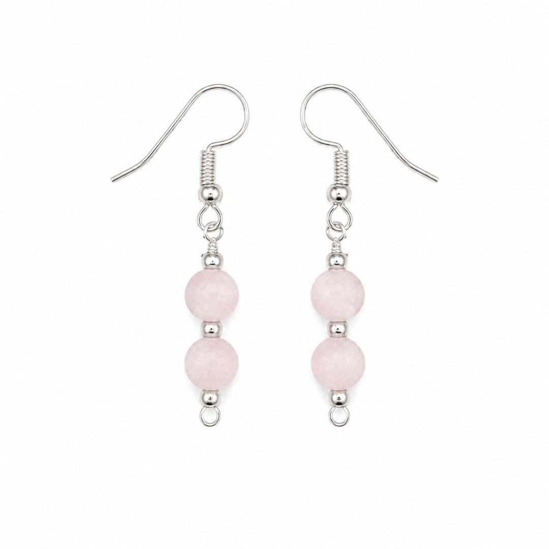 Rose Quartz Earings