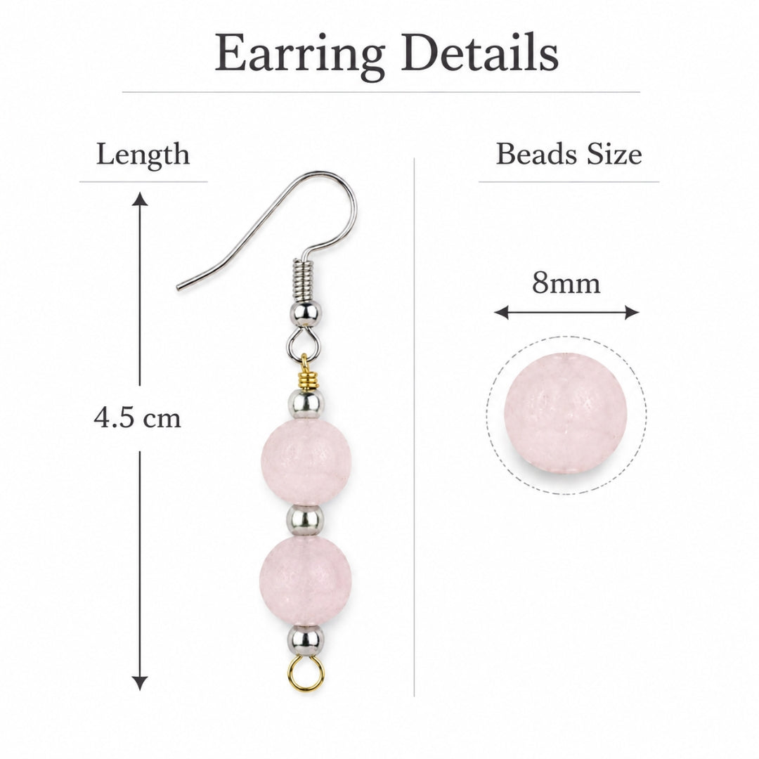 Rose Quartz Earings