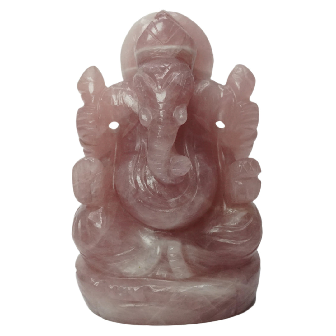 Rose Quartz Ganesha Idol: Self Love