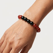Red Carnelian and Black Tourmaline