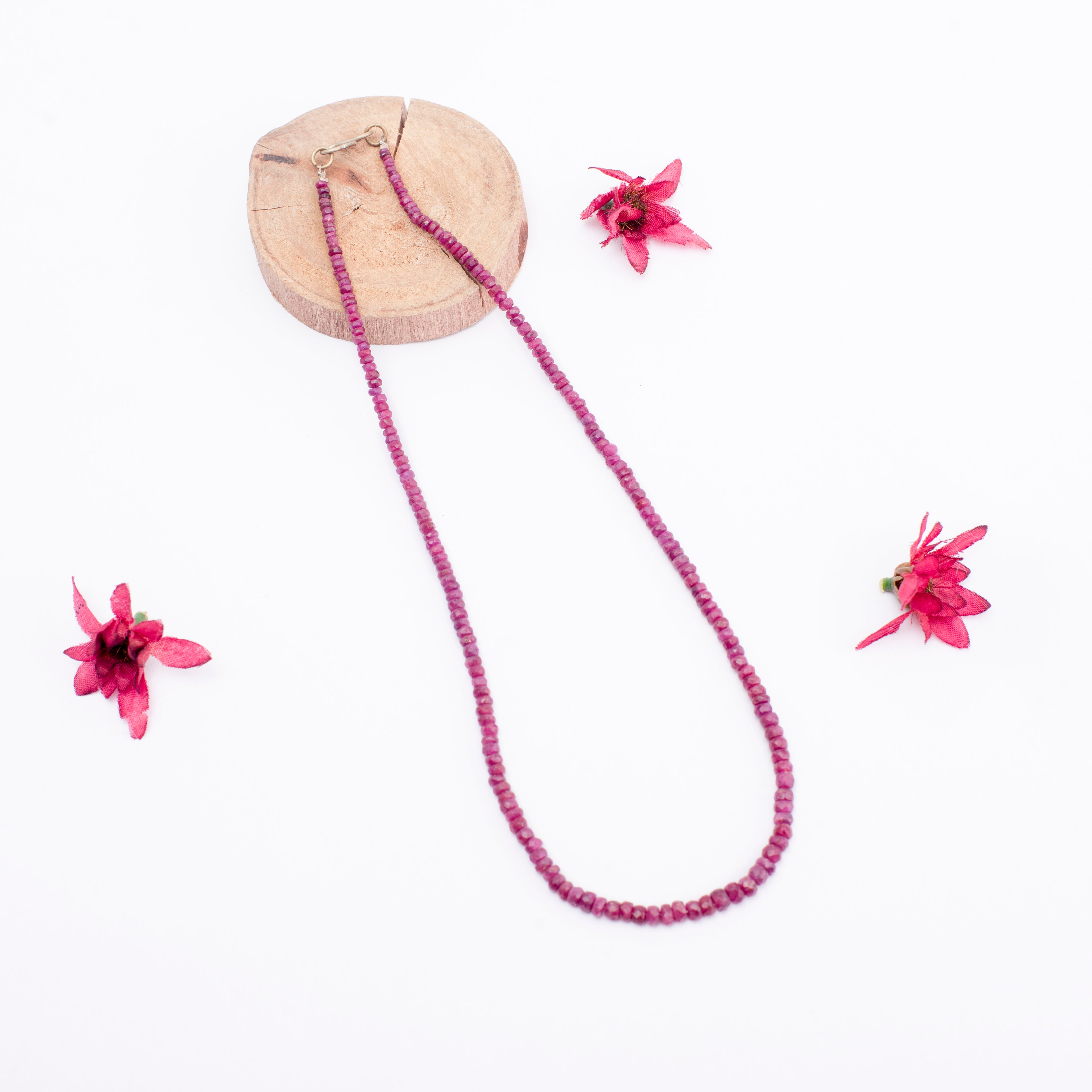 Ruby Burma Necklace 3mm