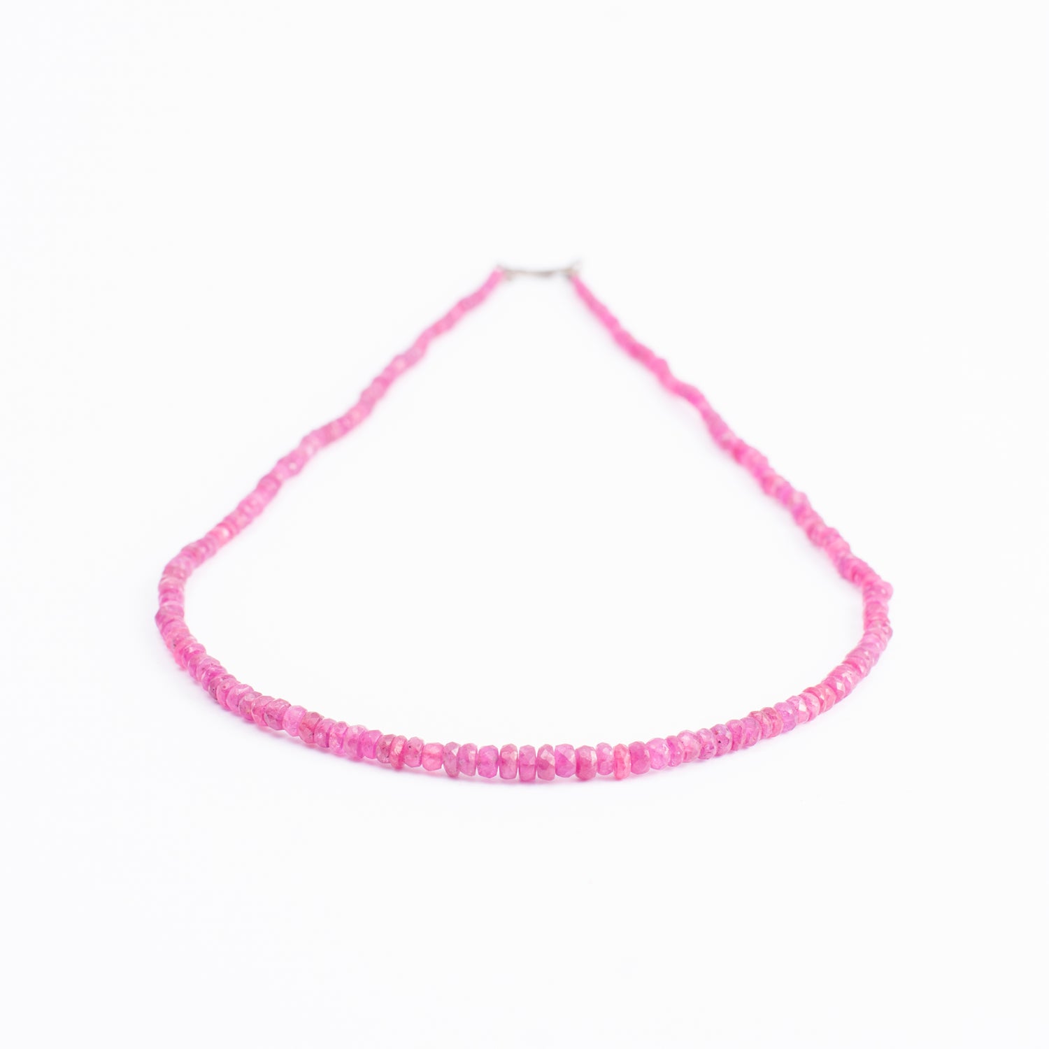 Ruby Semi Precious Necklace 2mm